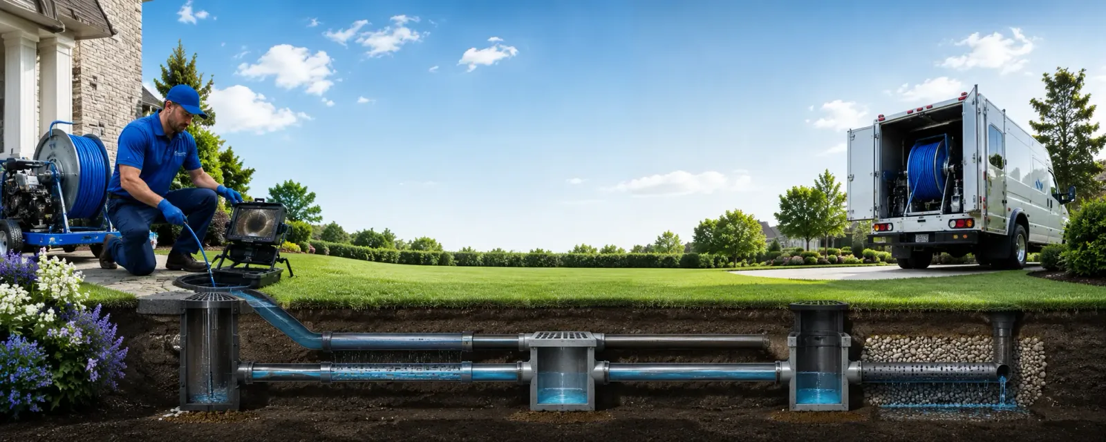 Outdoor drain cleaning information for Venice, IL